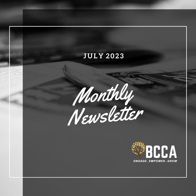 July 2023 Monthly Newsletter post graphic